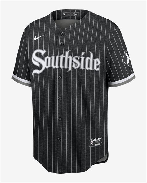 nike men's chicago white sox black city connect replica jersey|white sox city connect shirt.